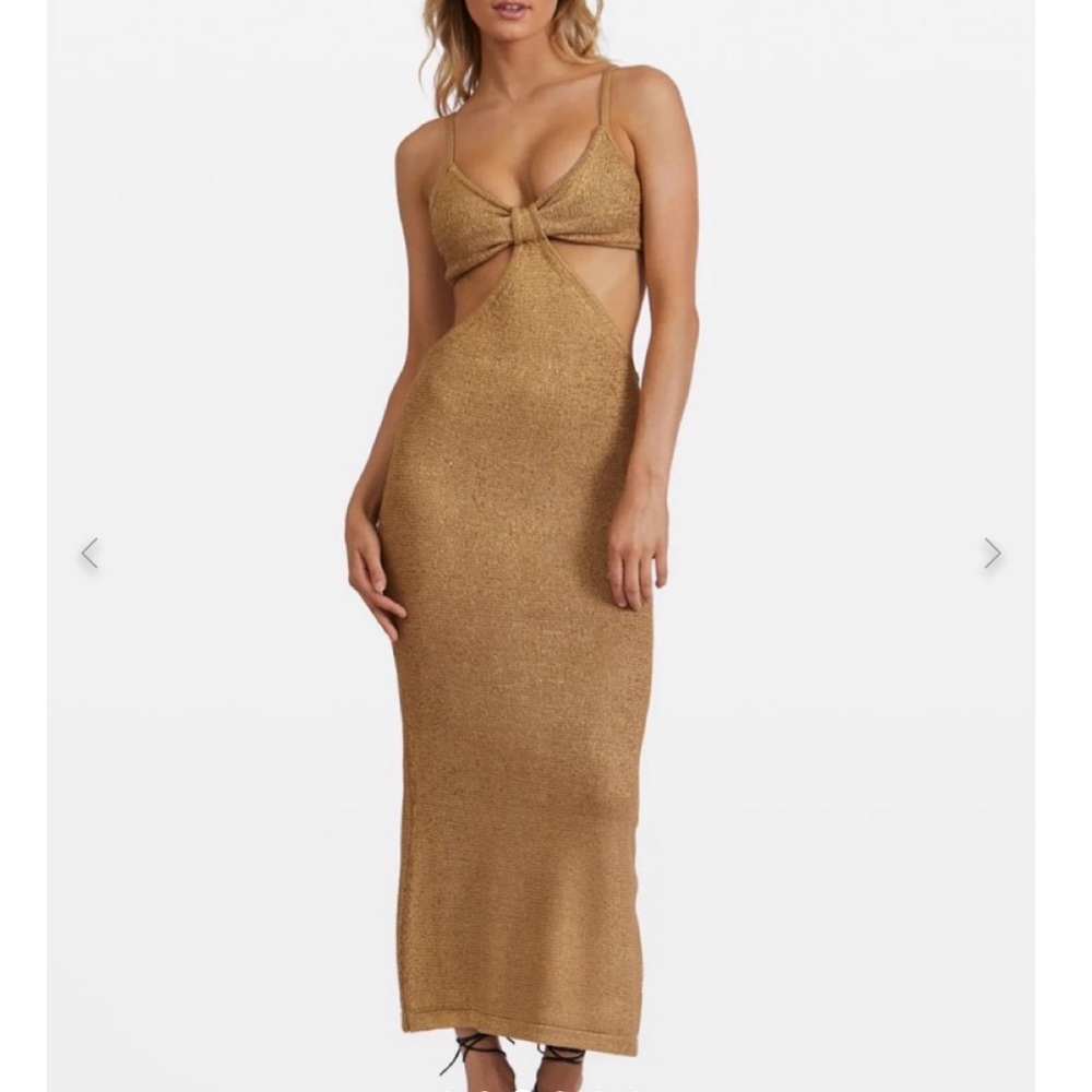 CULT GAIA GOLD SERITA DRESS
